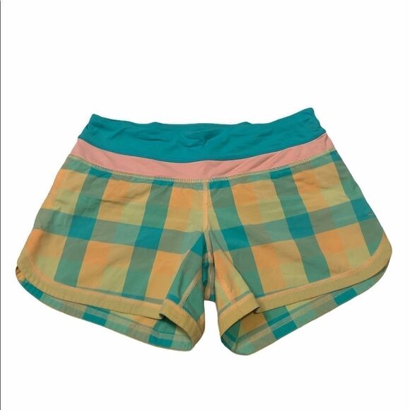 𝅺2/$50 Lululemon Plaid Shorts - Picture 1 of 9